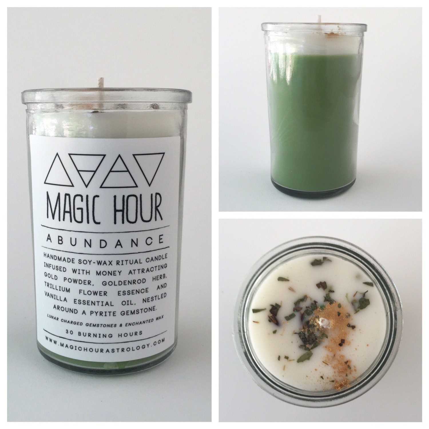 Abundance Handmade Ritual Candle Small