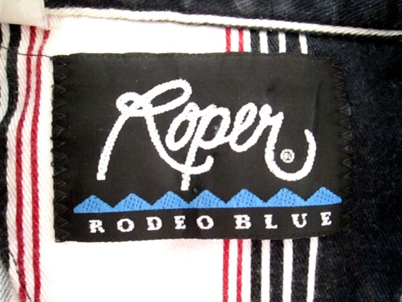 Vintage 1990s Roper Western Striped Short Sleeve Snap Button
