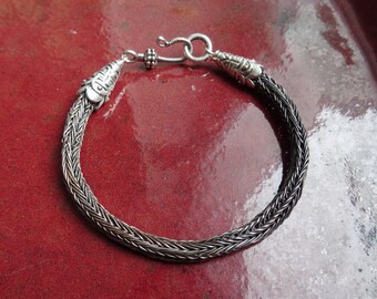Viking knit bracelet, braided copper bracelet, copper viking knit, one of a kind, woven chain bracelet, handmade bracelet, torque bracelet