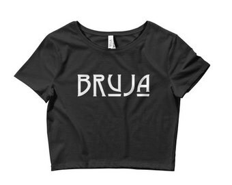 Witch Clothing BRUJA black crop top