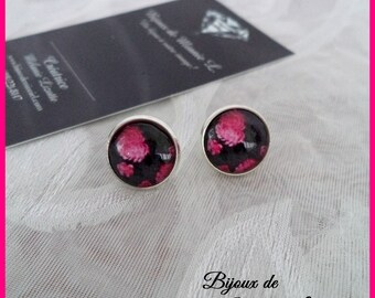 Boucles d'oreilles à pine *Coquine Petites Fleurs*