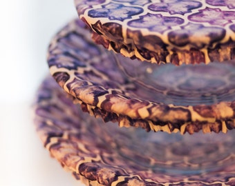 Reusable Bowl Covers, Purple Mosaic