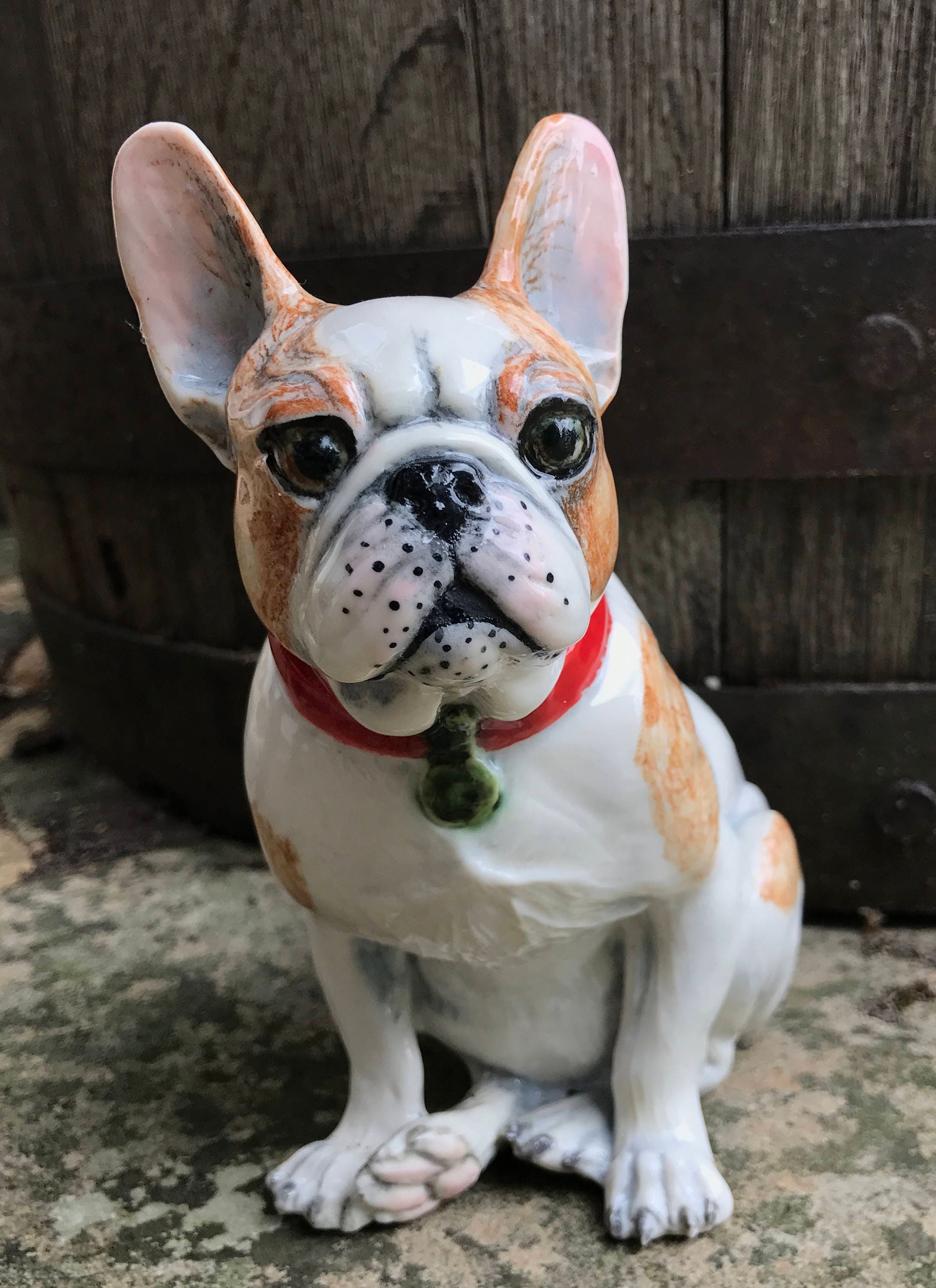 French Bulldog collectable figurine porcelain hand painted