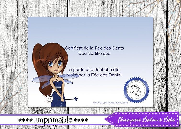 Lettre De La Fée Des Dents à Imprimer Gratuit