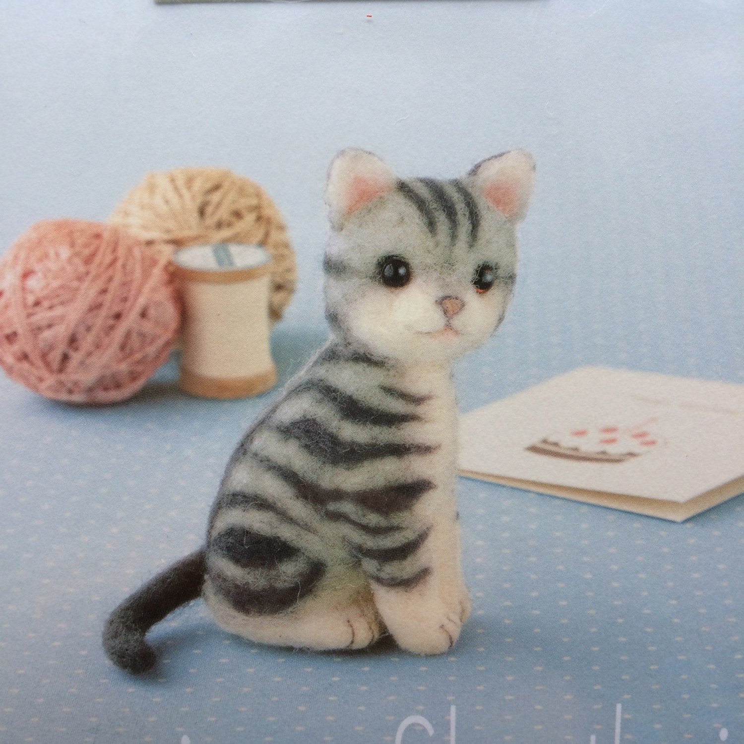 Japanese Hamanaka Needle Felting Craft Kit. American Shorthair