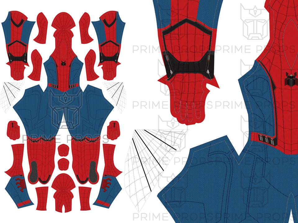 Homecoming Spiderman costume pattern