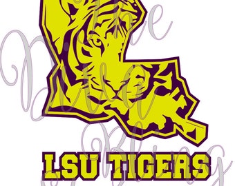 LSU Tigers Louisiana - LSU Inspired SVG File