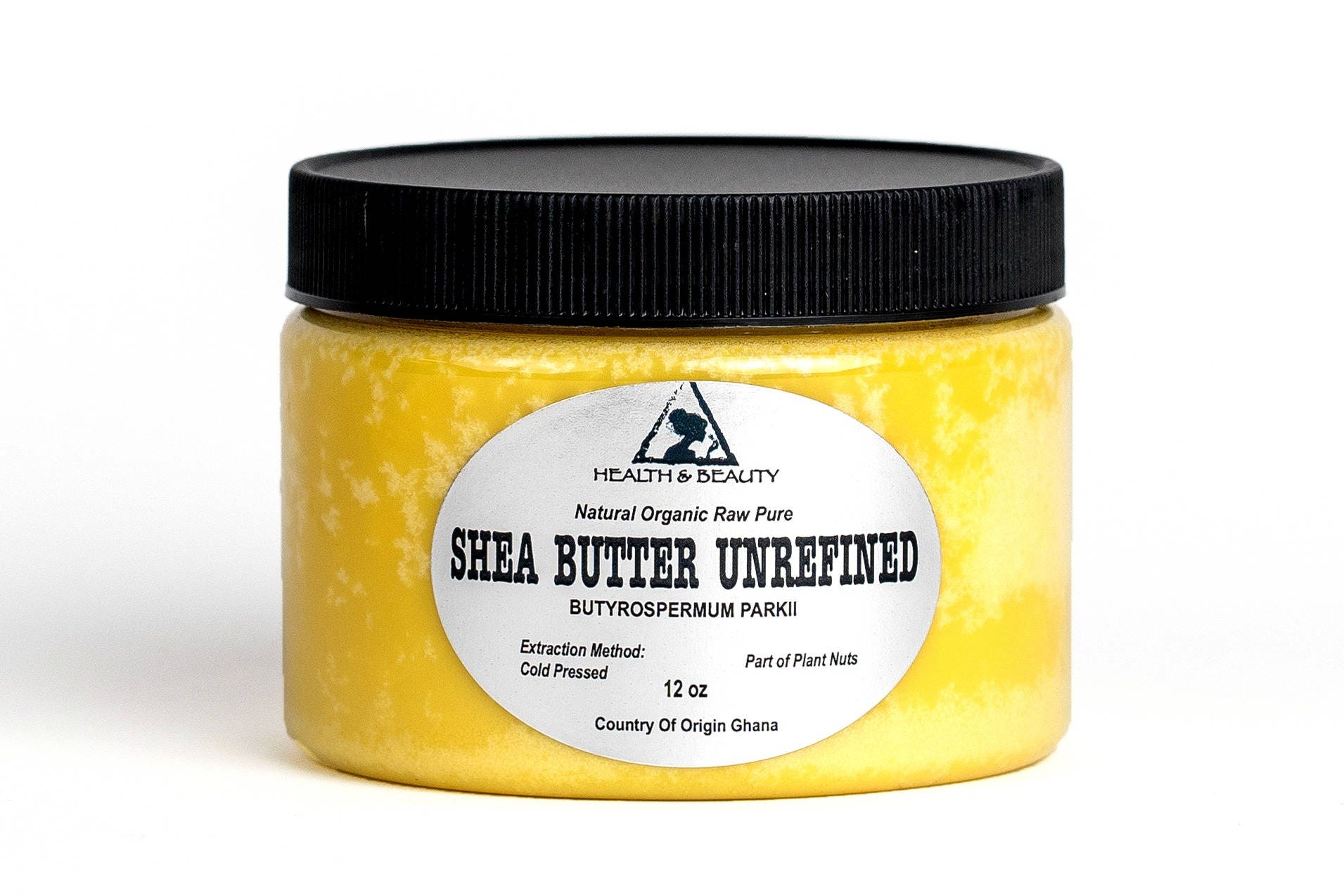 12 oz SHEA BUTTER UNREFINED Yellow Organic Raw Cold Pressed