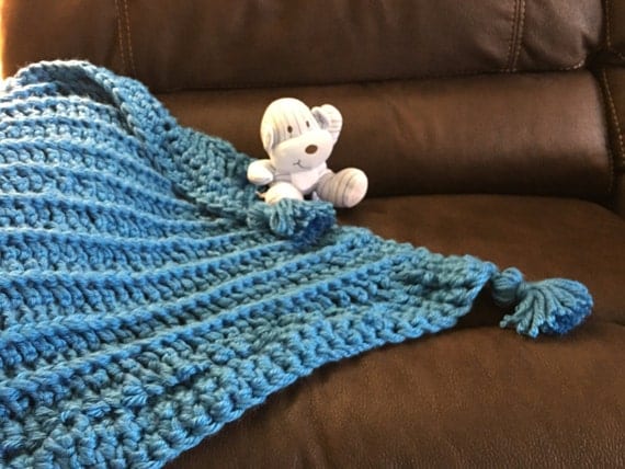 Crochet Chunky Faux Knit Baby Blanket