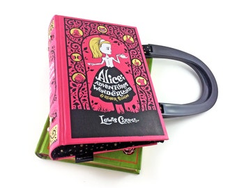 Alice in Wonderland Handbag, Lewis Carroll, Alice's Adventures in Wonderland purse, Gift for a bridesmaid, Off with her head!