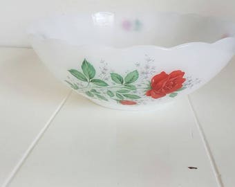 Lot De 6 Assiettes Demi-creuses Arcopal 21 Cm – Milk Glass Blanc, Vintage 70’s