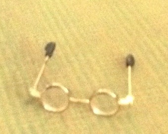 Doll Eyeglasses Gold Rimmed