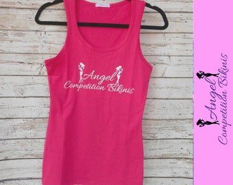 Pink Angel Competition Bikinis Logo Tank