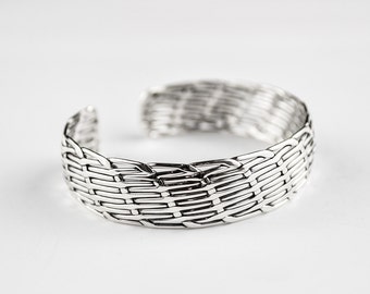 P37 Adjustable Bracelet Taxco Mexican 925 Sterling Silver Mexico