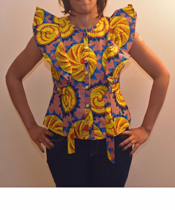 ankara shirt and blouse styles