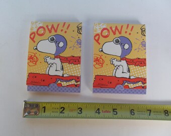 Snoopy Red Baron Hallmark Note Pad - set of 2