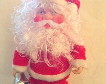 Items similar to Vintage Berman and Anderson Musical Santa Cookie Jar ...