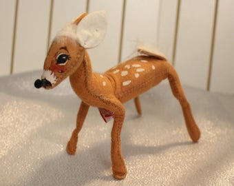 Vintage Annalee Reindeer with Spots on Back Ready for Christmas Annalee Dolls 1992 Christmas Decoration