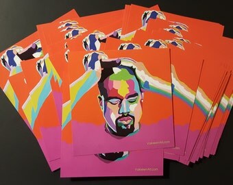 Mood Kanye sticker by Vakseen - Kanye West Art - Kanye Sticker - Hip Hop Art - Skateboard Stickers - Music Art Stickers - Music gift idea