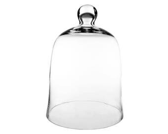 Glass Bell Cloche. H-"12", Interior Height - 9.5" #GCL101
