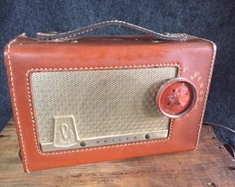 Vintage Philco portable tube radio