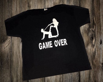 Game Over Shirt | Bachelor Party shirts | Funny shirts for men | wedding shirts | Engaged | Bride and groom shirt | funny wedding shirts |