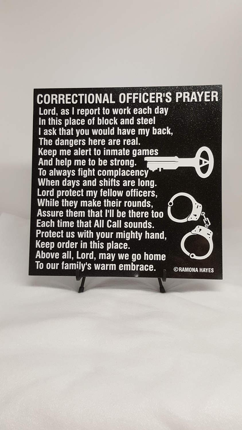 Correctional Officers Prayer Co Prayer Guards