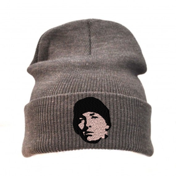 Eminem Embroidered Long Cuff Beanie/ Embroidered Beanie/