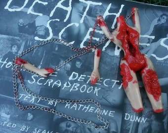 Gore Horror Mutilated Creepy Doll Necklace!