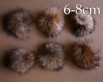 fur knitted hats faux poms pom for Etsy  pom  pom Fur