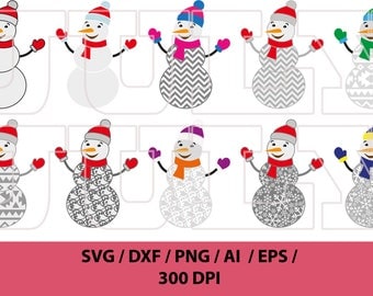 Snowman svg, Christmas SVG File, Snowman Cut File, Xmas SVG, Christmas svg, Snowman Clipart, dxf, eps, ai, png, svg