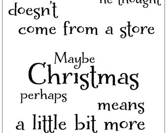 The grinch quote | Etsy