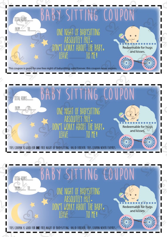 Witty Babysitting Coupon Printable Ruby Website