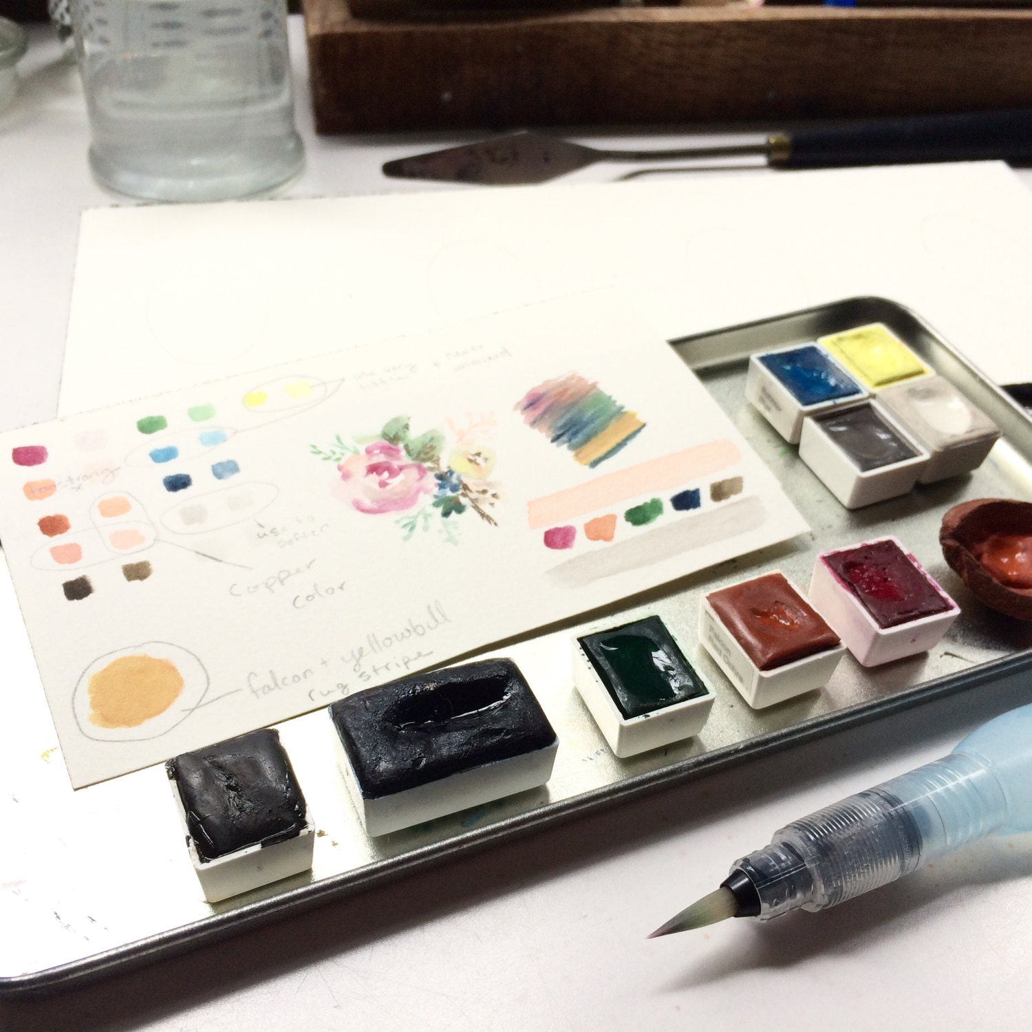 Reference card and color palette