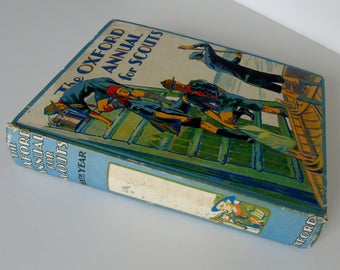 Vintage Hollow Book, Wedding Ring Box, Book Safe, Oxford Annual for Scouts