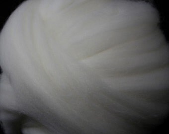 Merino Wool Combed Top/Roving by the Pound - Bright White