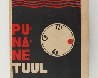 1928 Estonia Avant Garde Cover LAARMAN book PUNANE TUUL by Mait Metsanurk