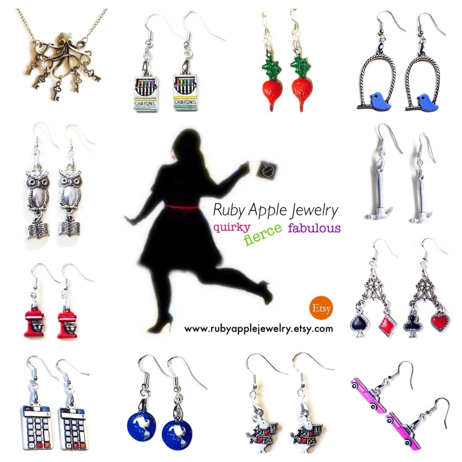 Crayon Box Earrings 925 Sterling Wires Artist Drawing