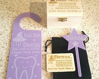 Tooth fairy kit for girl: printable diy Tooth fairy box