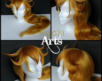 Custom Made to Order Princess Peach Cosplay Wig styled cosplay heat resistant costume mario luigi toadstool daisy rosalina commission