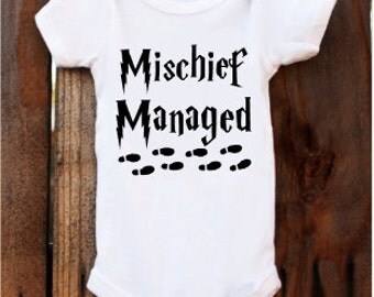 Mischief Managed Harry Potter bodysuit/tee