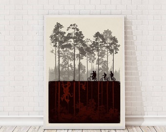 Stranger Things Poster Art Film TV Poster Classic Movie Poster