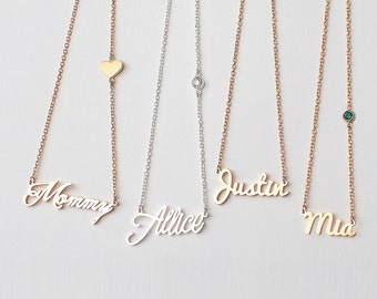 Custom Name Necklace / Name Jewelry / Children Names Necklace / Personalized Name Necklace / Bridesmaid gift HN01C