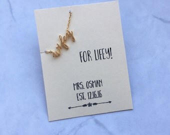 wifey for lifey // engagement or wedding gift // custom