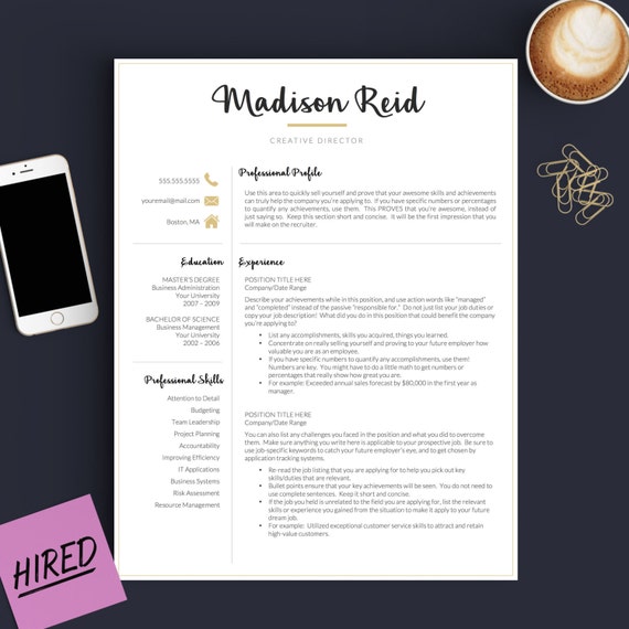 Curriculum Vitae Moderno