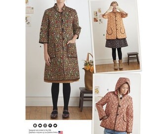 Sewing Pattern for Dottie Angel "Granny Chic", Boho Misses Sizes 6- 24, Misses' Coat and Jacket, Simplicity Pattern 8298, Spring 2017 Line