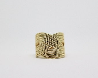 Anelli in fiore in acciaio inossidabile per donne e uomini colore oro
