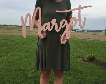 30" Large Custom Sign // Custom Name Sign // Party Backdrop // Nursery Name Sign // Custom Wood Sign // Wood Sign // Wall Hanging