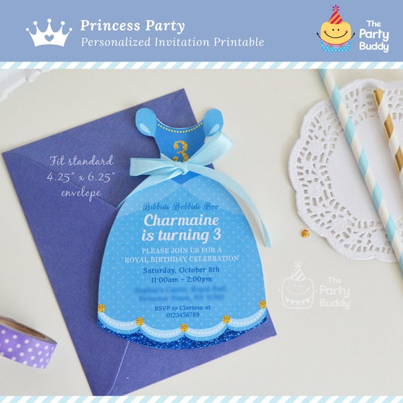 Princess Party Invitations Diy 8