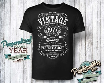 40th birthday, 40th birthday gifts for men, 40th birthday gift, 40th birthday tshirt, 1977, 40th birthday gift for women, vintage 1977